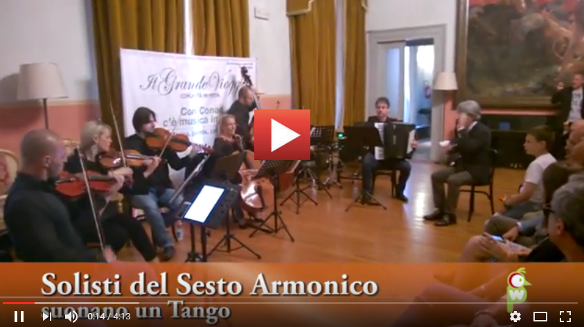 PER VEDERE IL VIDEO CLICCARE SULL'IMMAGINE Il Maestro Peppe Vessicchio con i Solisti del Sesto Armonico