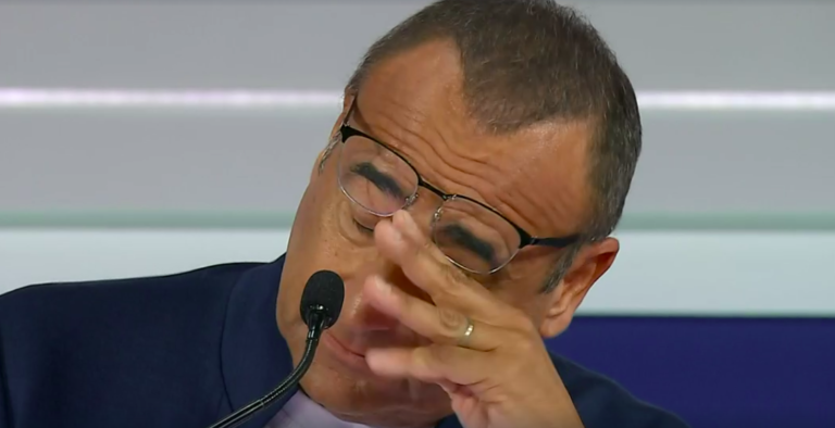 SANREMO 2025: SECONDA CONFERENZA STAMPA CON UN CONTI COMMOSSO PENSANDO ALLA MAMMA